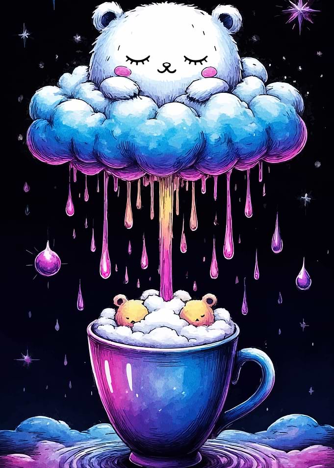 Dreamy Bear Cloud Coffee