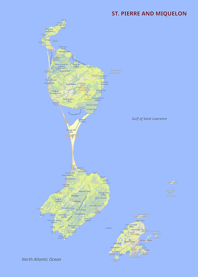 St. Pierre and Miquelon Map