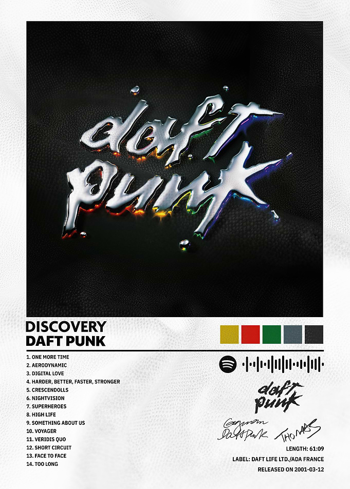 Daft Punk Discovery Album Cover Art