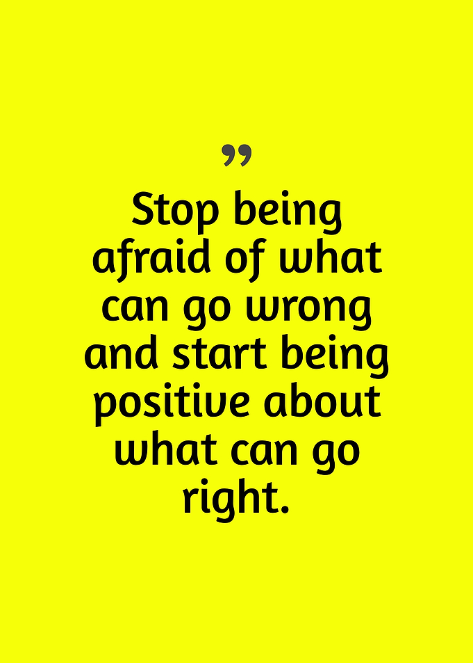 Positive Affirmation on Yellow Background