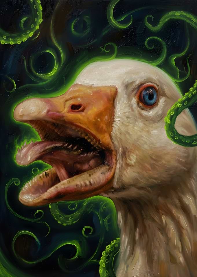 Creepiest Goose, Duck with Tentacles