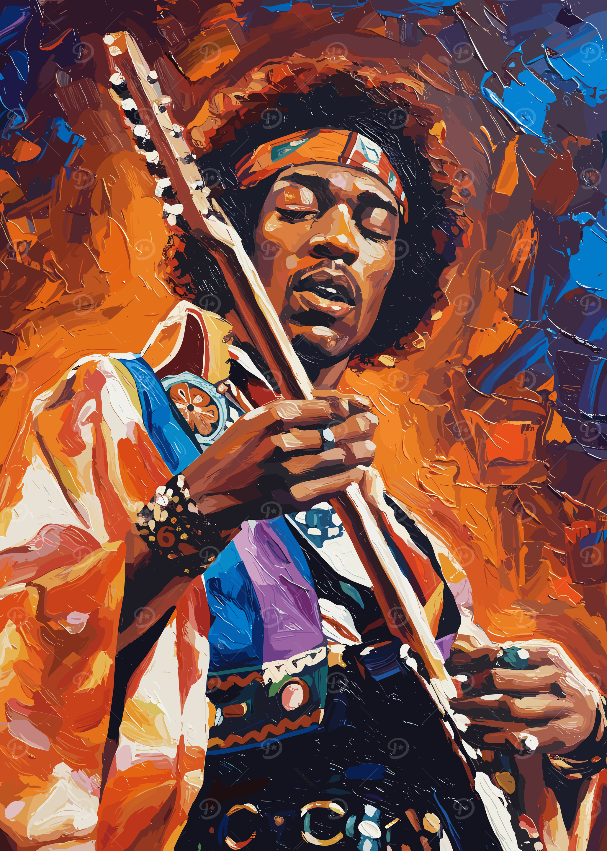 Hendrix Posters Online - Shop Unique Metal Prints, Pictures