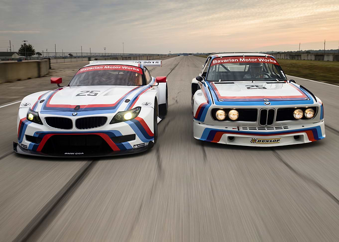 Two BMW Race Cars on Track
