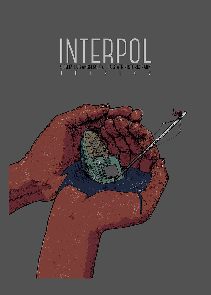Interpol Concert Poster Art
