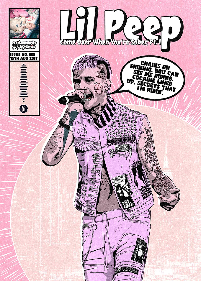 Lil Peep Comic Book Cover