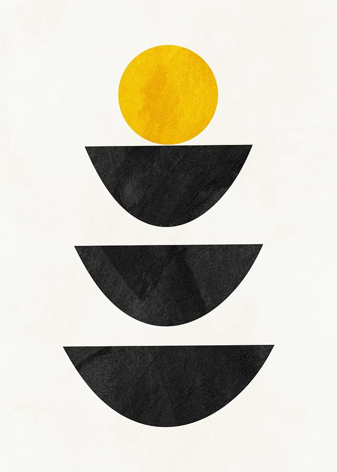 Minimalist Geometric Shapes Art