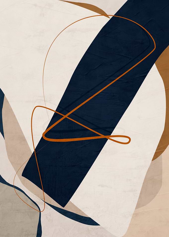 Abstract Shapes and Lines Art