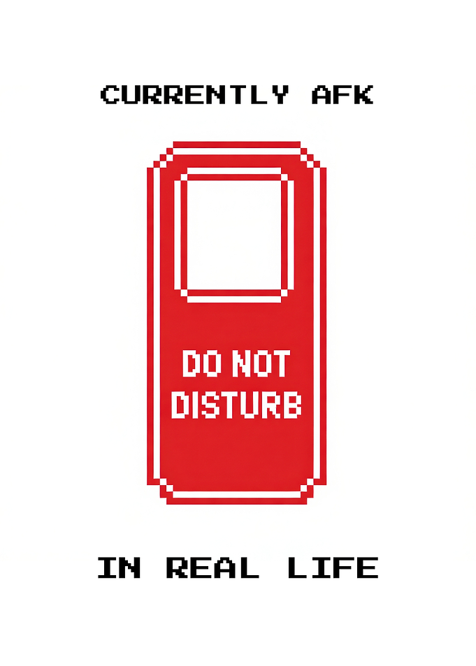 AFK In Real Life Pixel Art