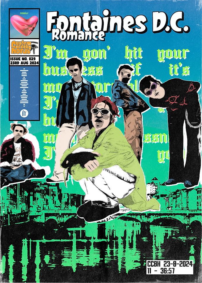Fontaines D.C. Romance Comic Book Poster