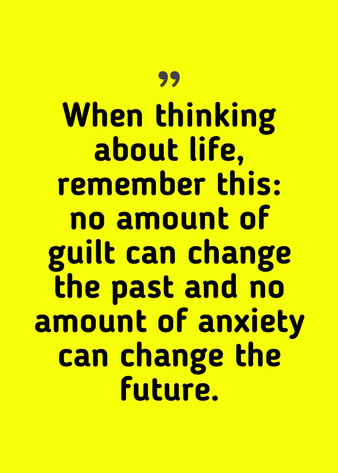 Inspirational Quote on Yellow Background