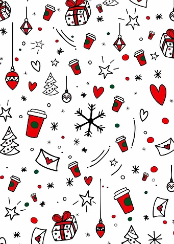 Festive Christmas Doodle Pattern