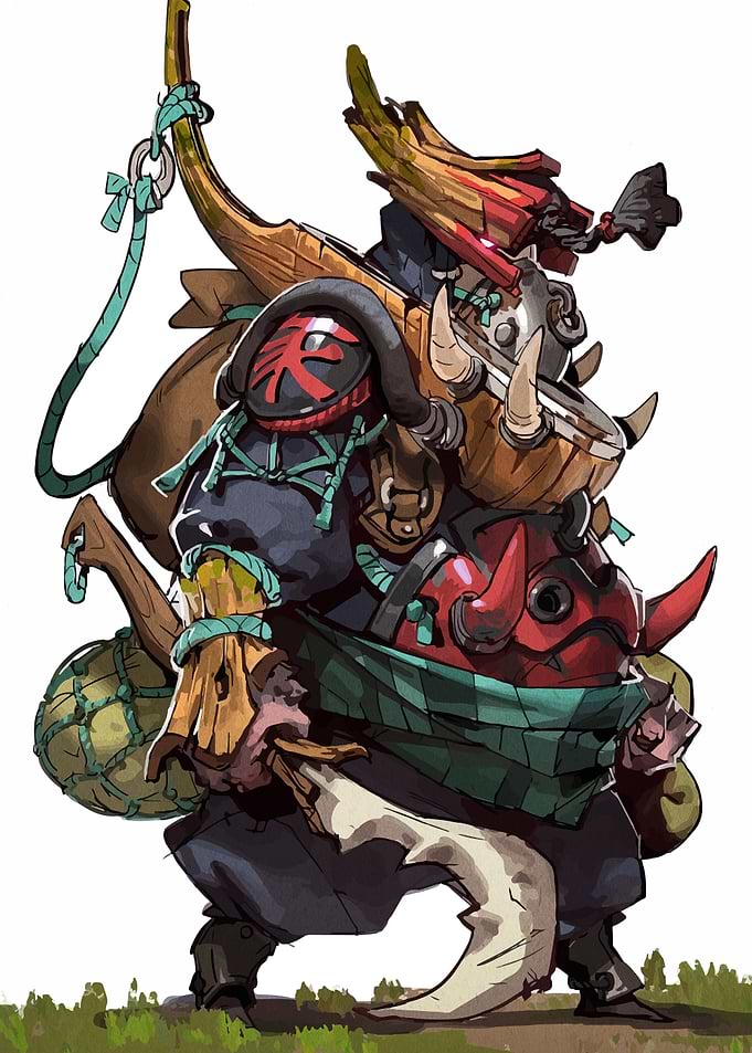 Fantasy Warrior Character Illustration