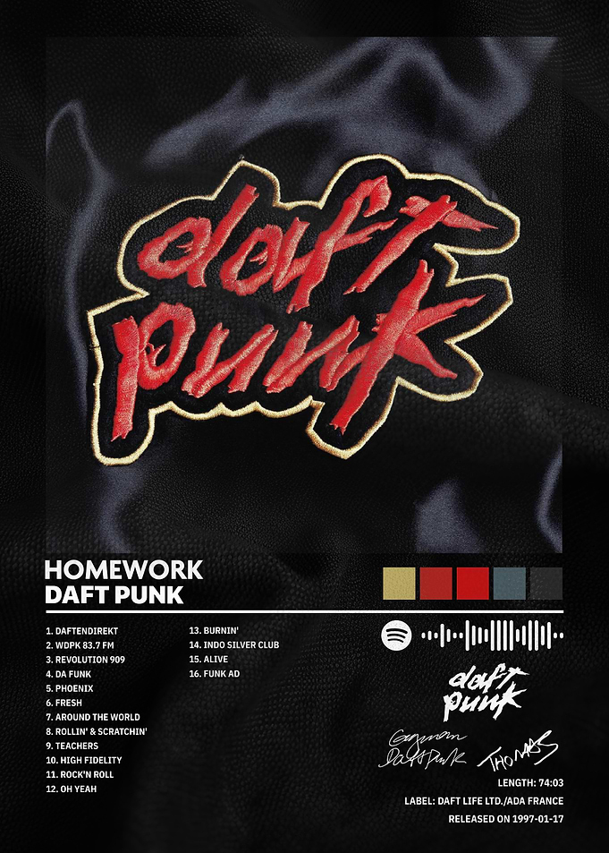 Daft Punk Homework Album Cover Art