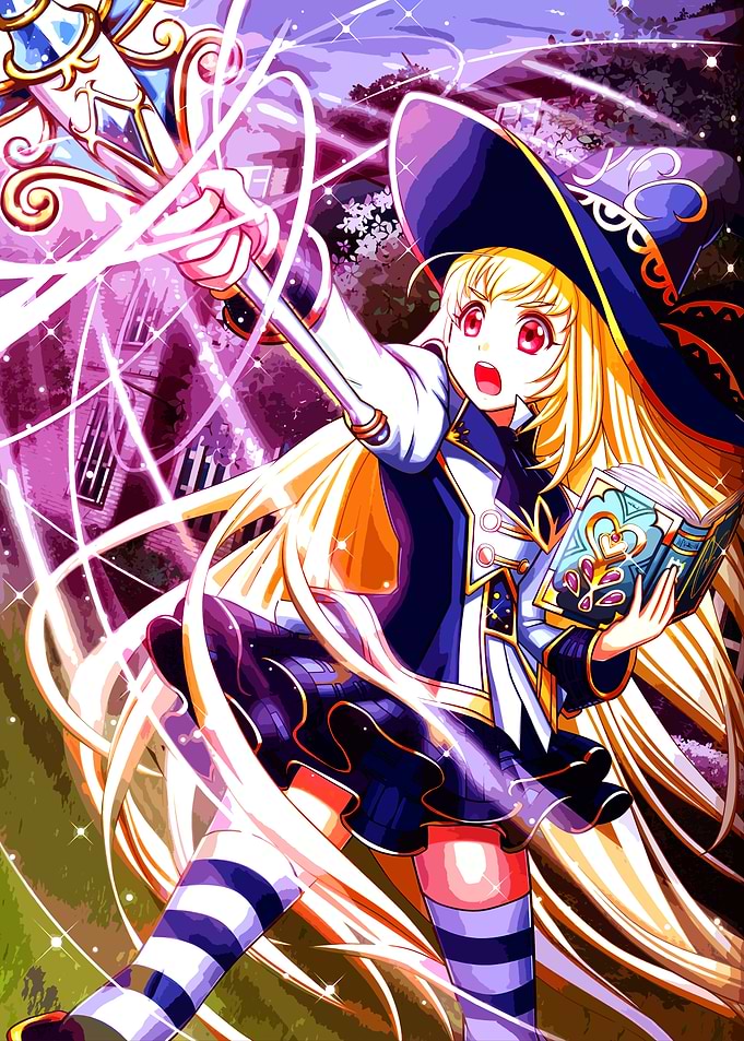 Anime Witch Casting Magic Spell