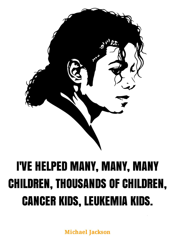 Michael Jackson Quote Portrait