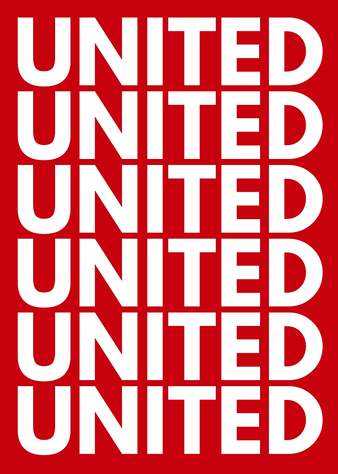 Manchester United Themed Poster
