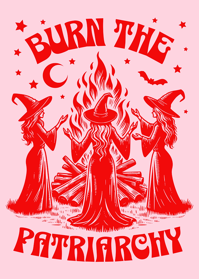 Burn the Patriarchy Witchy Art llustration
