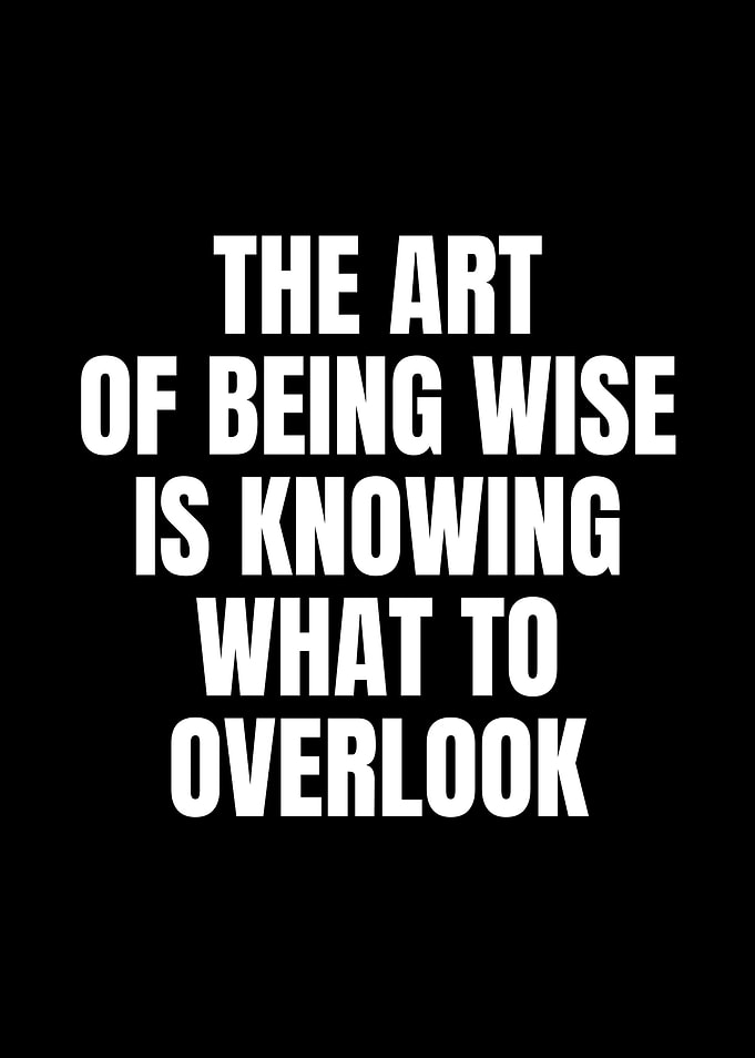 The Art of Being Wise