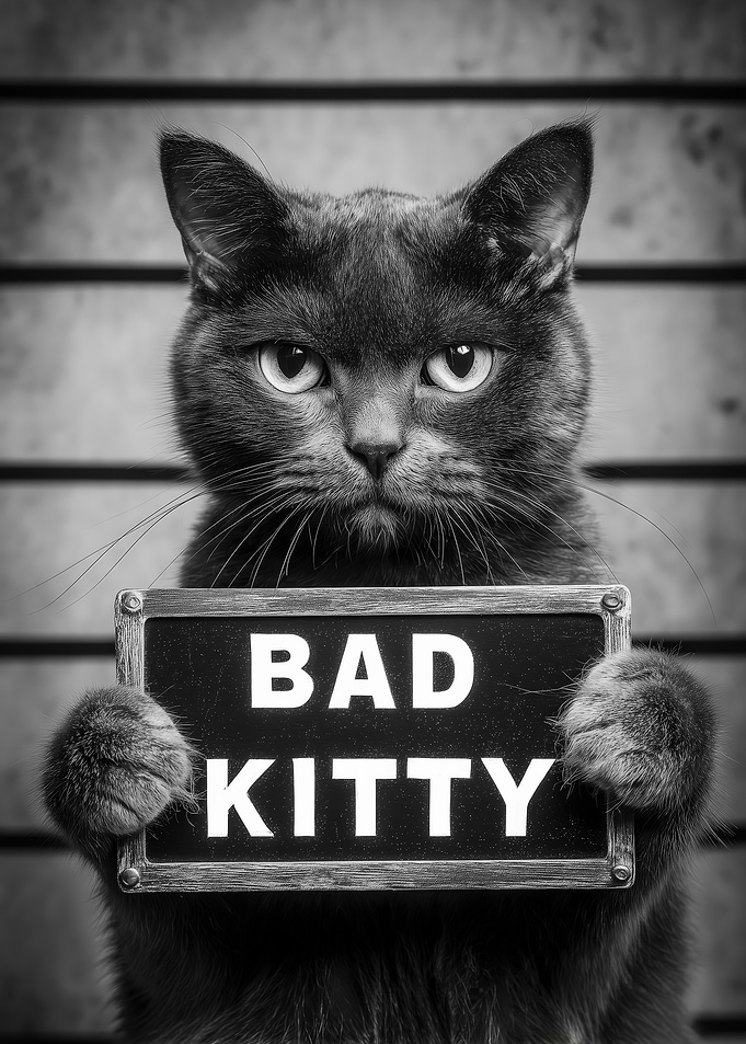 Bad Kitty Mugshot