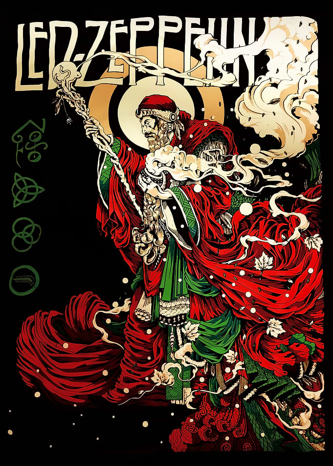 Led Zeppelin Wizard Art