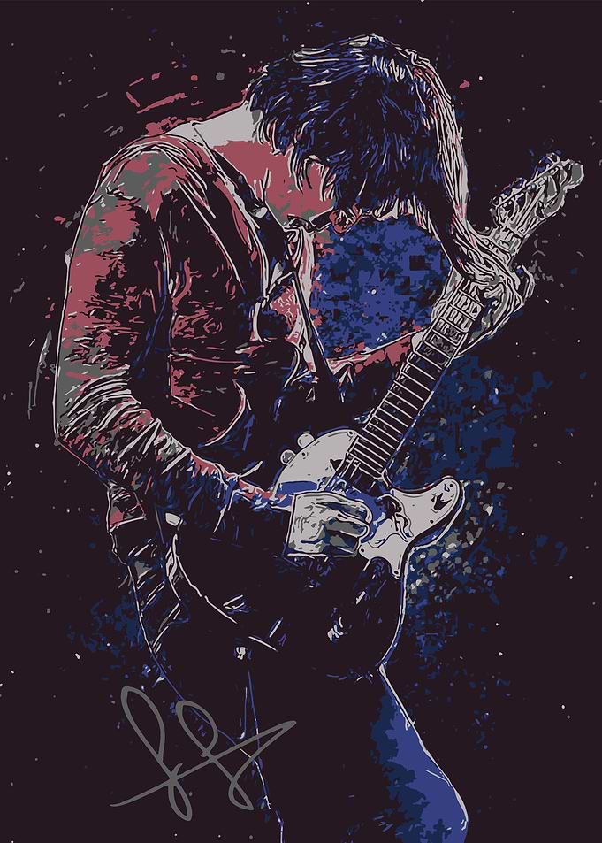Guitarist Jonny in Action