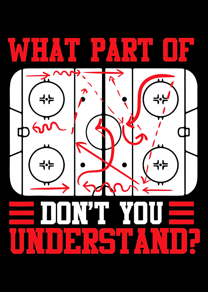 Hockey Play Diagram - Funny Quote