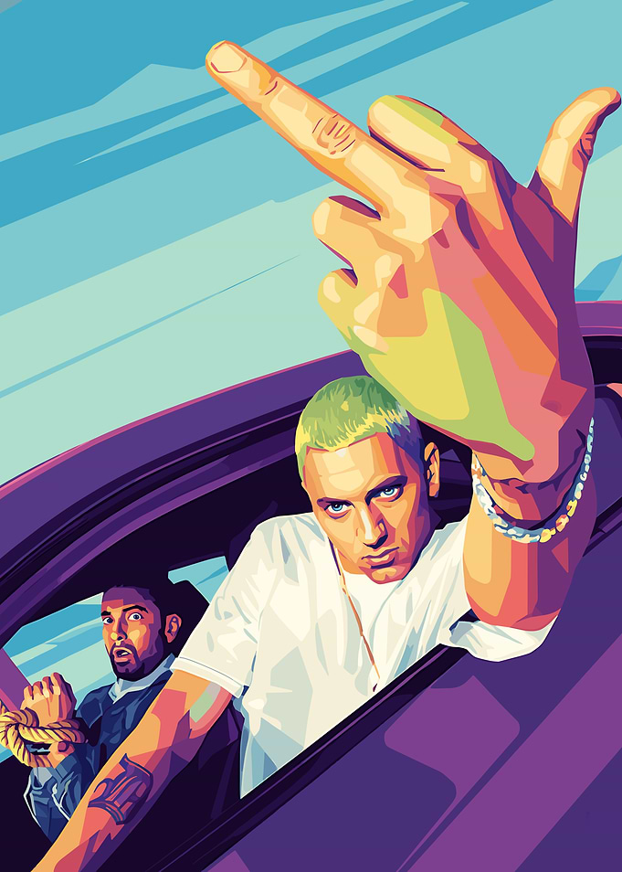 Eminem Middle Finger Art