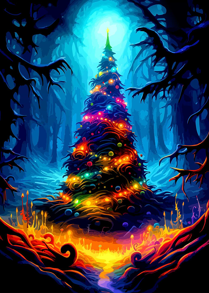 Christmas Tree in Enchanted Forest