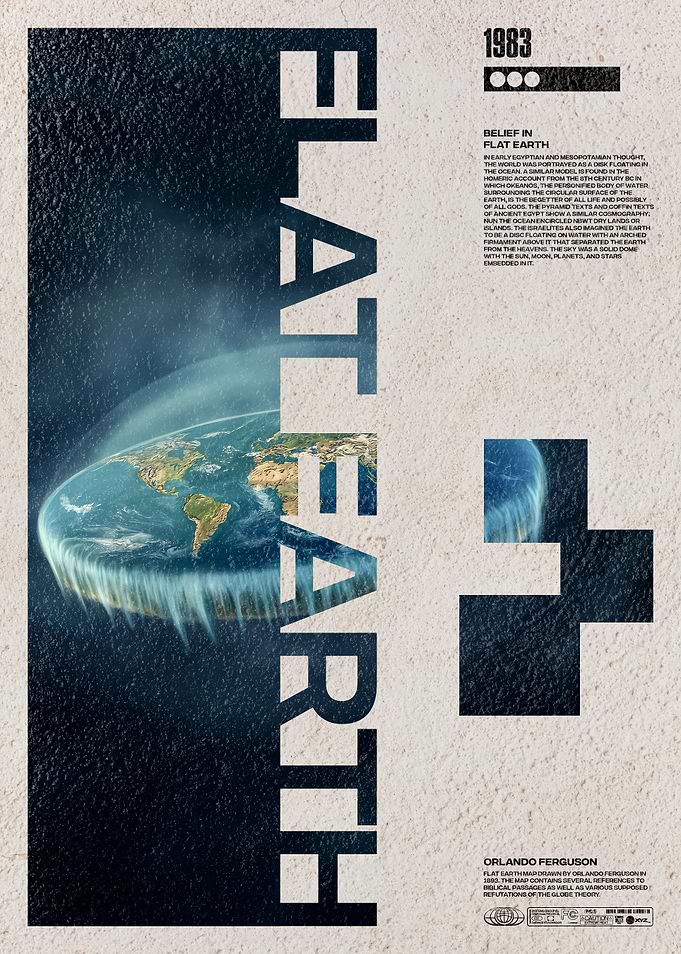 Flat Earth Belief Poster