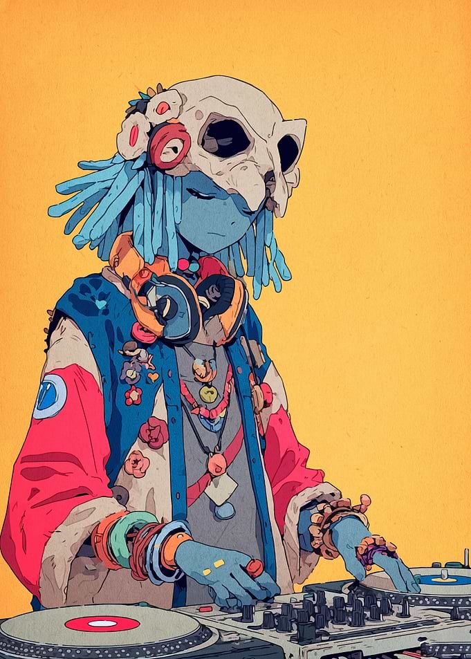 Skull Mask DJ