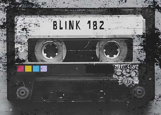 Blink 182 Cassette Tape Art