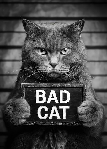 Grumpy Cat Mugshot: Bad Cat