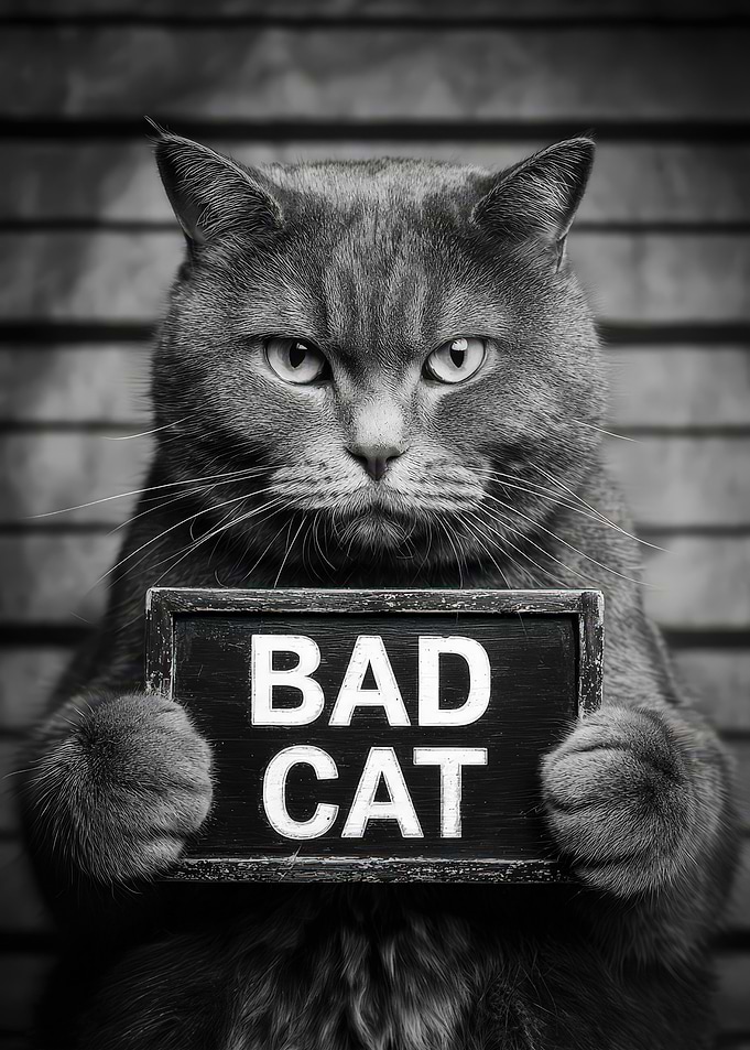 Grumpy Cat Mugshot: Bad Cat