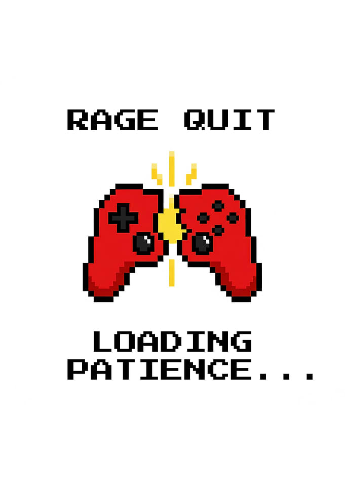Rage Quit Pixel Art