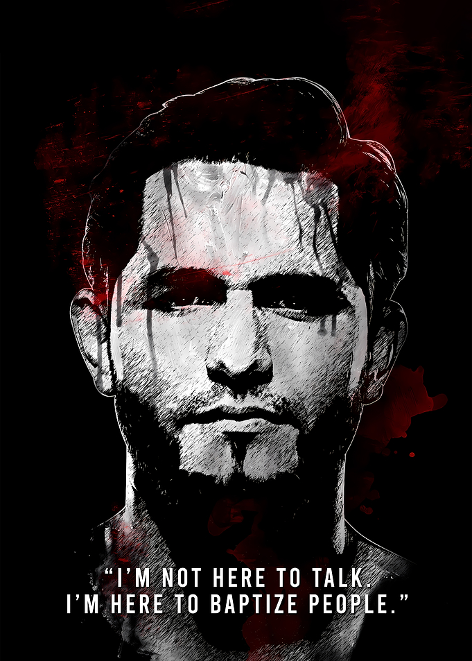 Jorge Masvidal Portrait with Quote