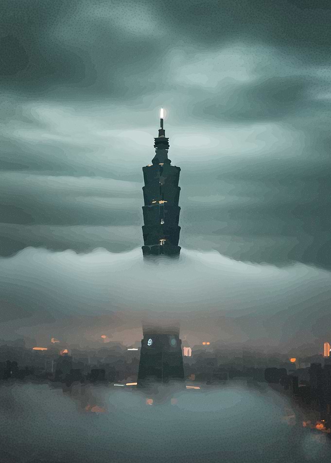 Taipei 101 in the Clouds