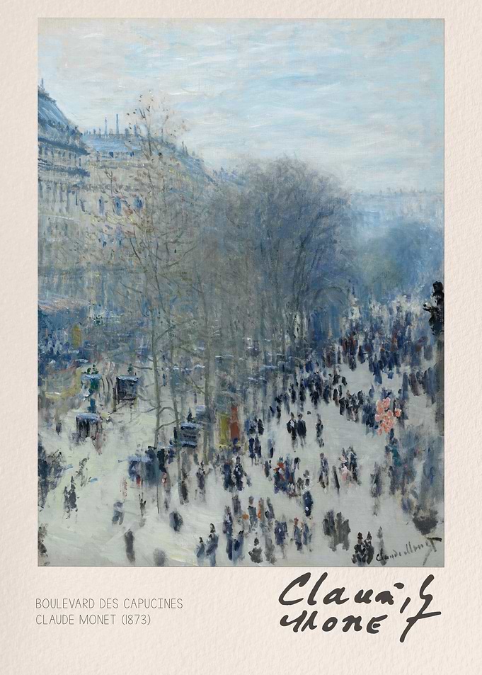 Boulevard des Capucines by Claude Monet