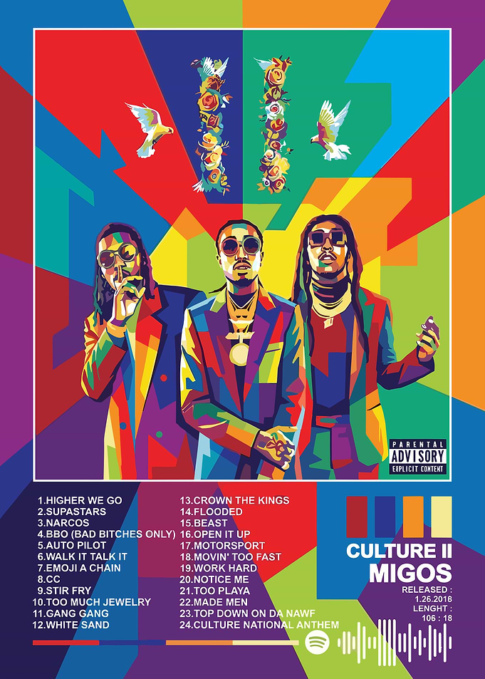 Migos Culture II Album Cover Art
