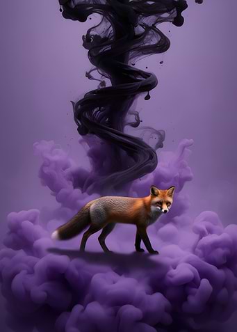 Fox in Purple Smoke