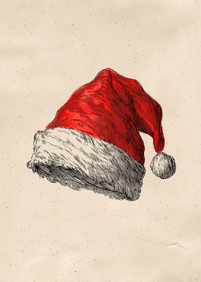 Vintage Santa Hat