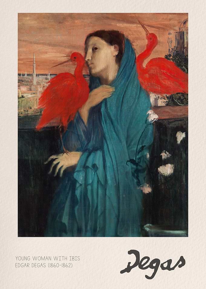 Young Woman with Ibis by Degas