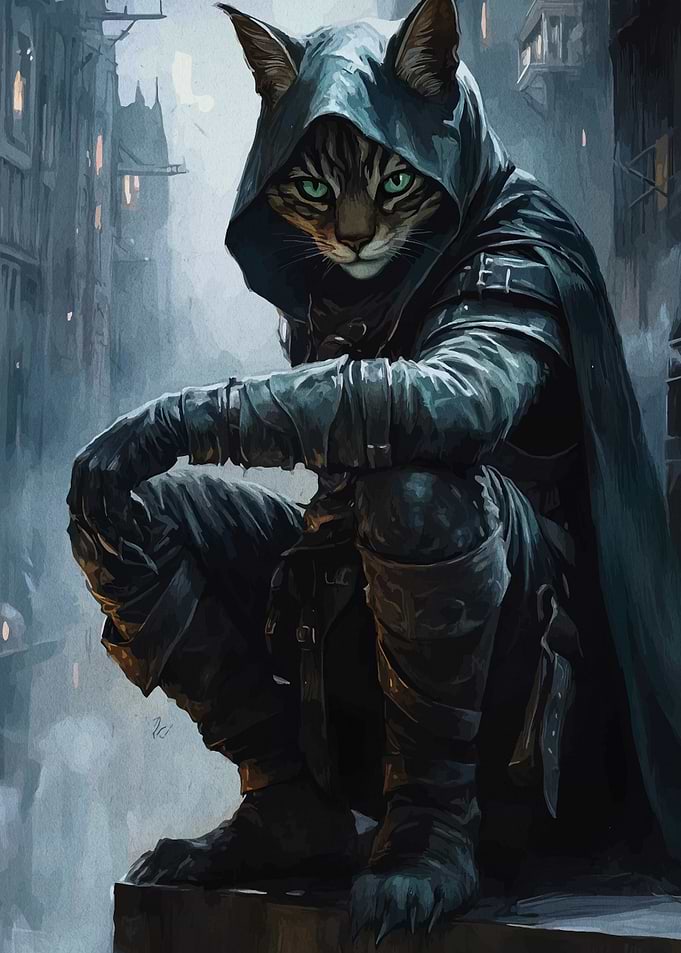 Hooded Cat Assassin