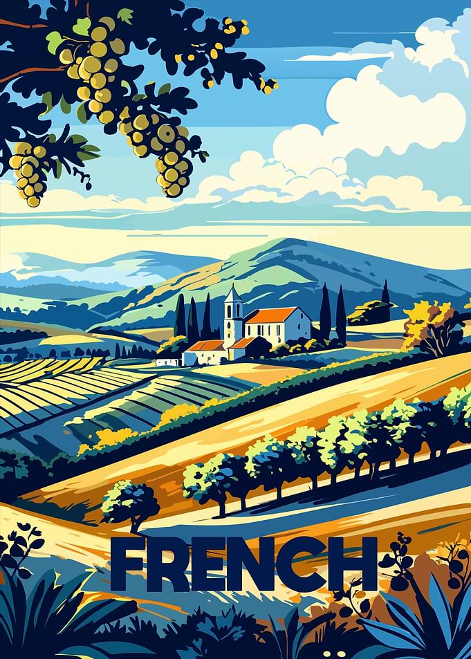 French Countryside Landscape Art