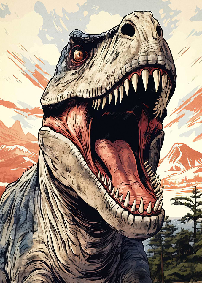 Roaring T-Rex Dinosaur
