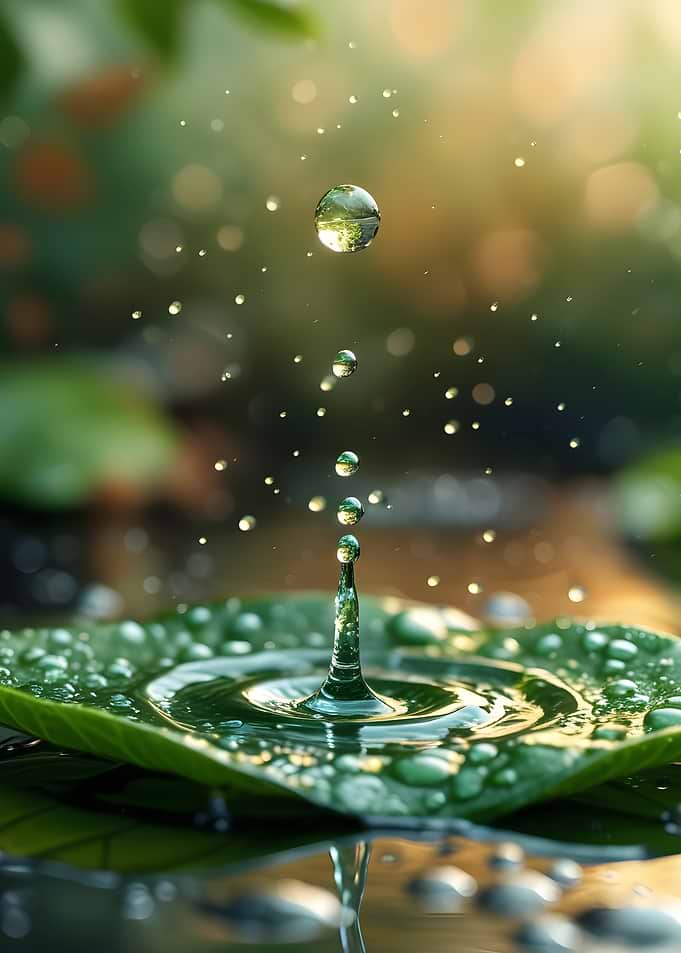 Water Drop on Leaf