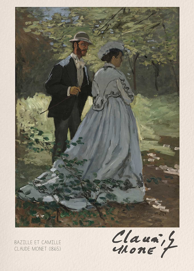Bazille et Camille by Claude Monet
