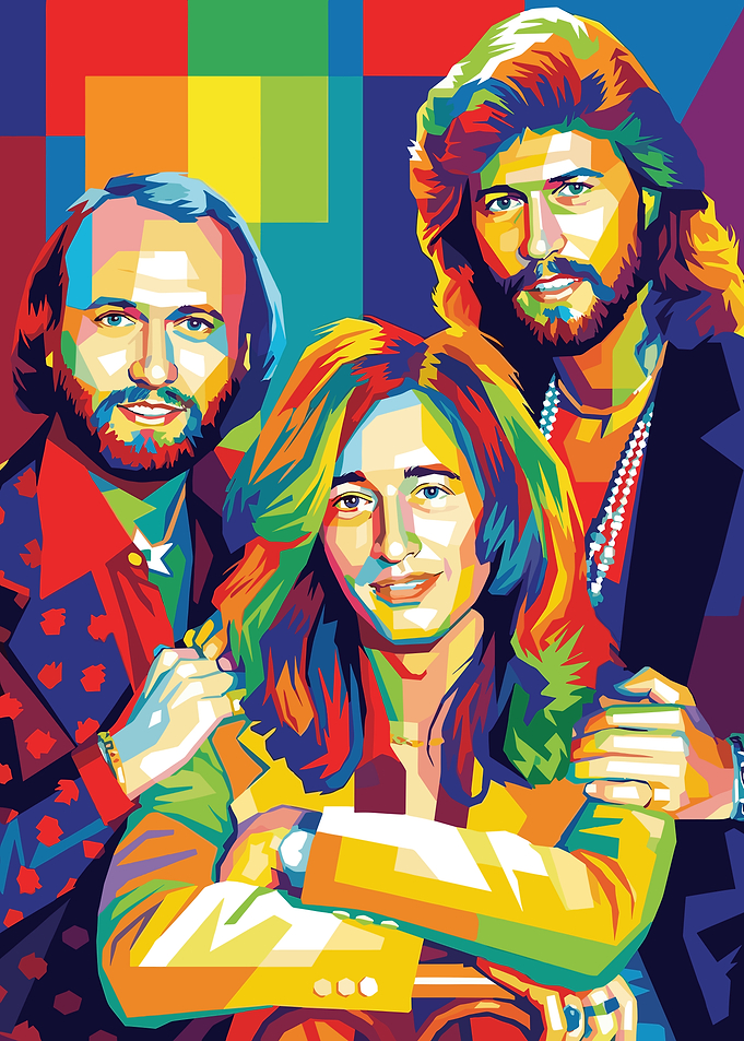 Bee Gees Pop Art Portrait