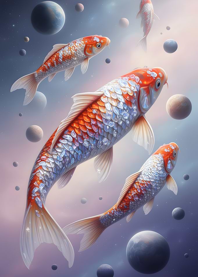Koi Fish in Space