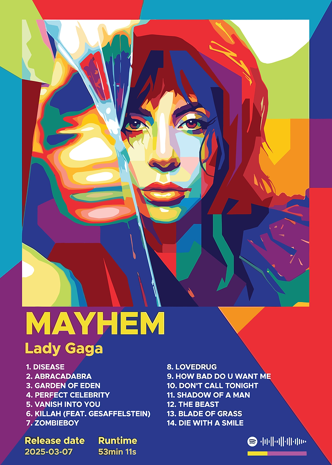 Lady Gaga Mayhem Album Cover Art