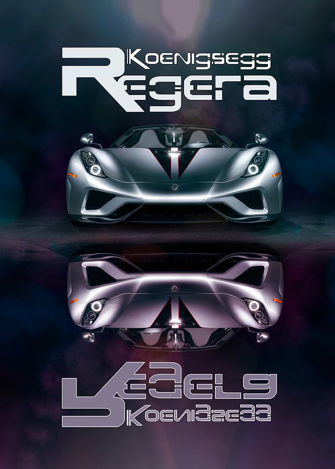 Koenigsegg Regera Car Poster
